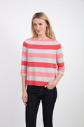 Cashmere Striped Boatneck #181123