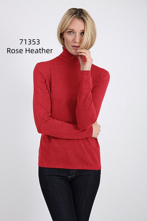 Pima Cotton Long Sleeve Turtleneck  #71353A